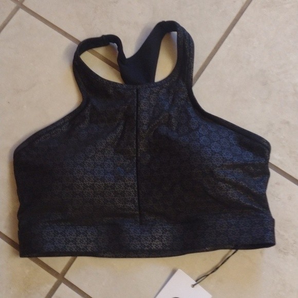 SOLD NWT Zyia Active black Flower Power bra - Picture 3 of 7